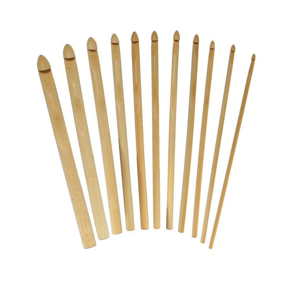 JubileeYarn Bamboo Crochet Hooks Set, 11pc