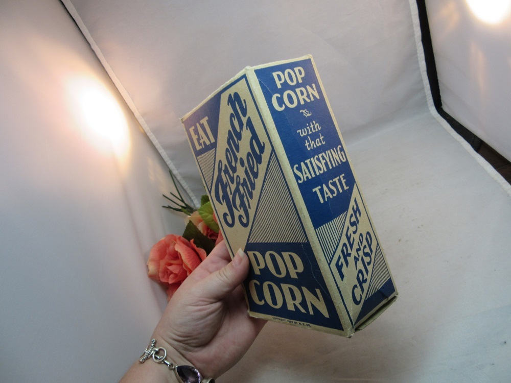 1937 French Fried Pop Corn box