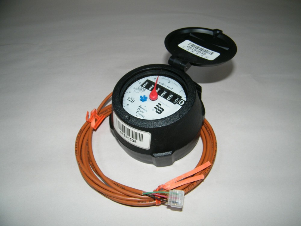 BADGER METER 1-1/2" MODEL 120 ABSOLUTE DIGITAL ENCODER 64501-013 WATER METER NEW