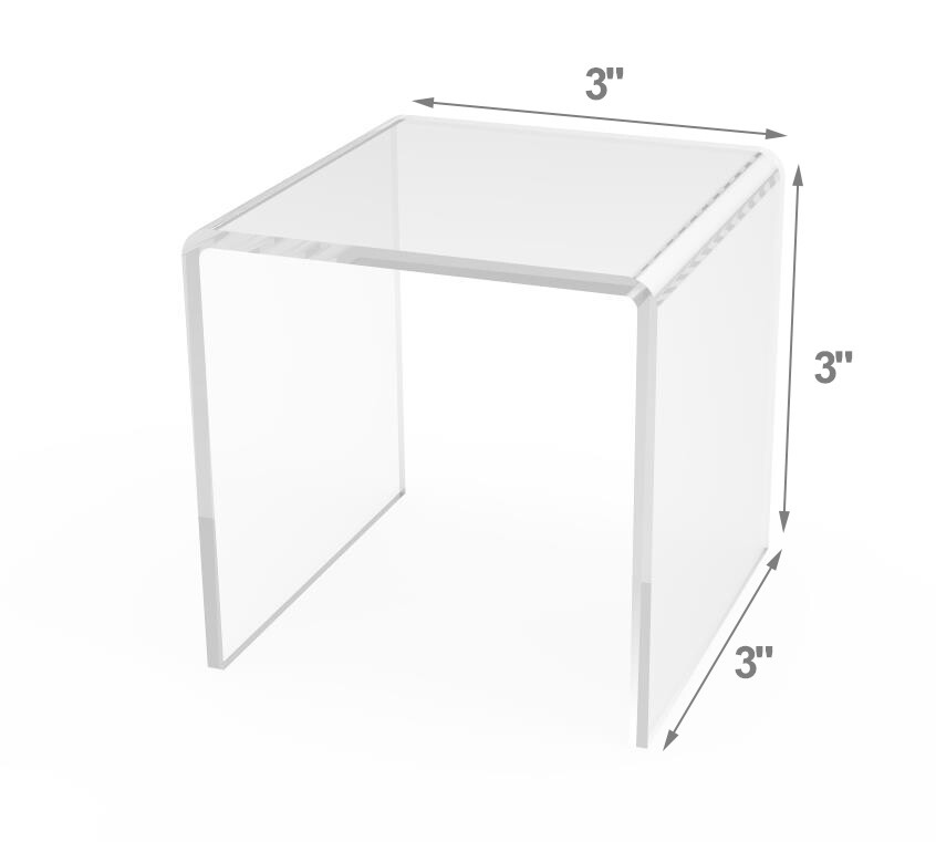Clear Riser Acrylic Riser Nesting Rack Nesting Display Riser Stand Showcase