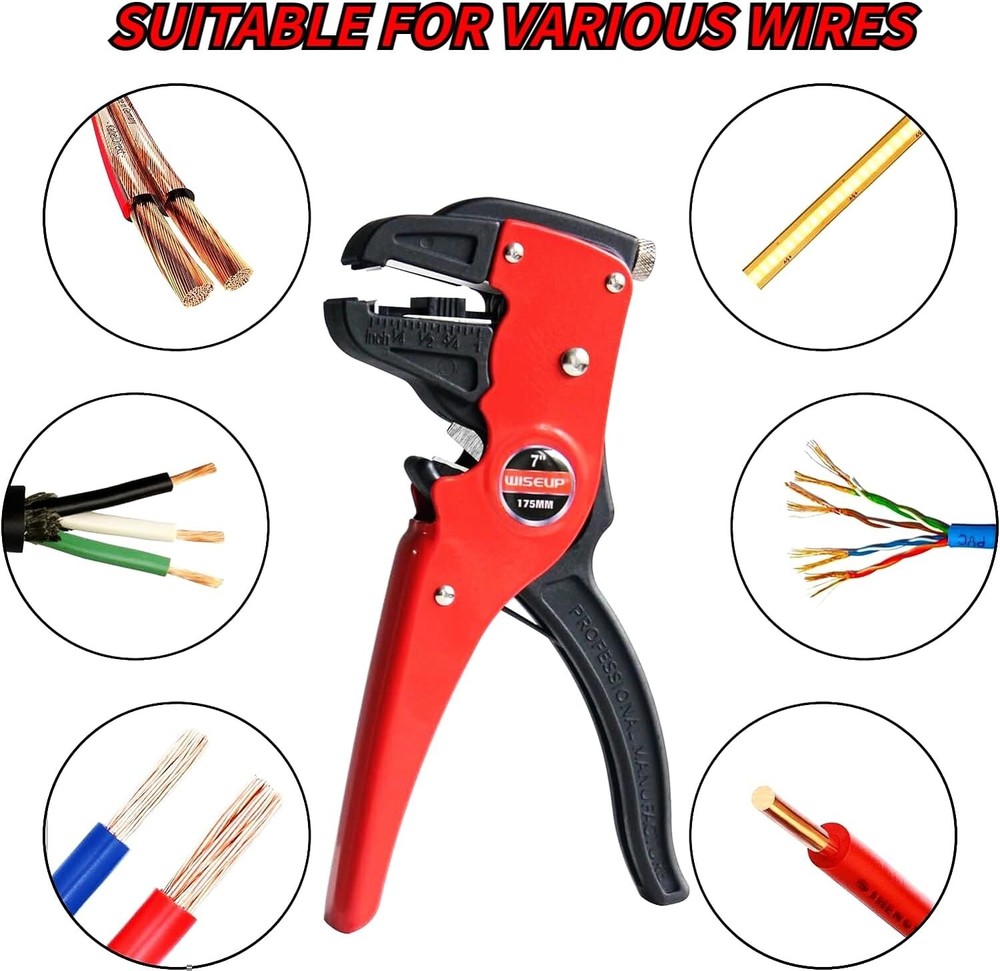 Wire Cutter Cable Stripper Pliers Electrical Cable Crimper Terminal Tool US