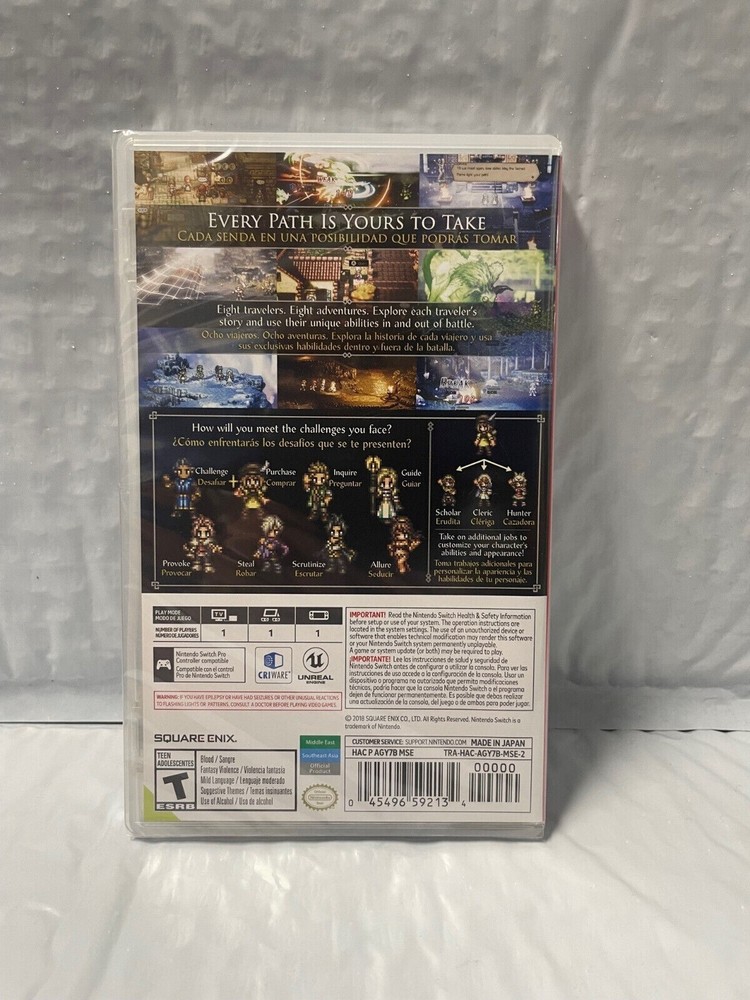 Octopath Traveler - Nintendo Switch Official New Sealed
