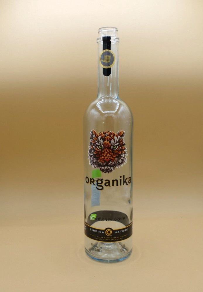 ORGANIKA Organic  Vodka Clear EMPTY Bottle Decoration