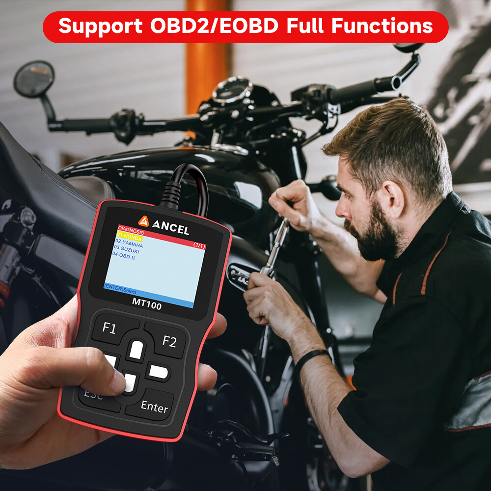 Fit for HONDA SUZUKI Motorcycle Scanner OBD2 Diagnostic Tool Engine Code Reader