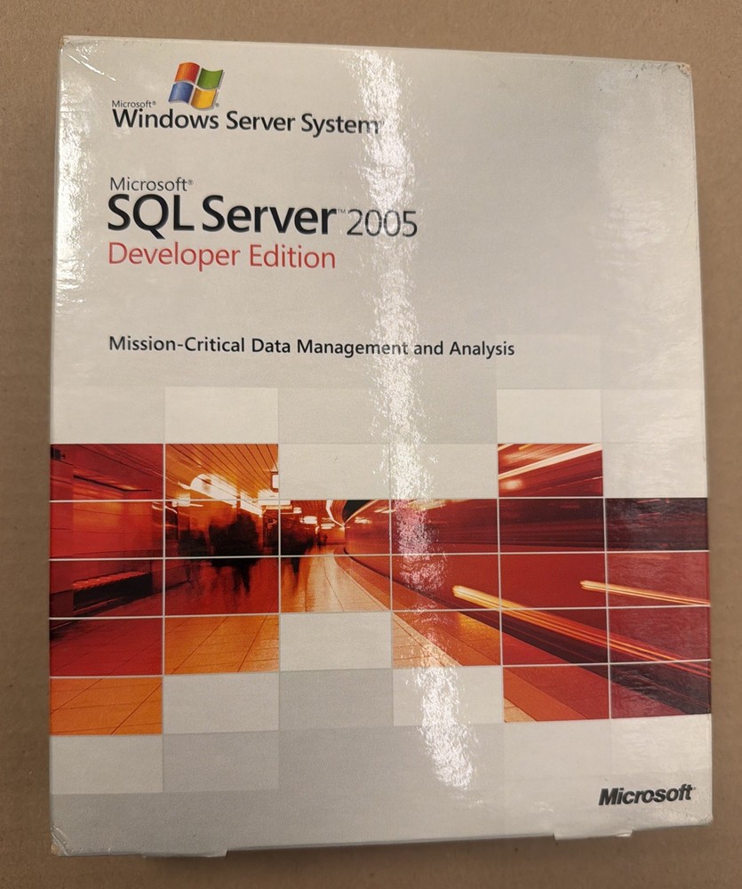 Microsoft SQL Server 2005 Developer Edition_Server System. Factory Sealed