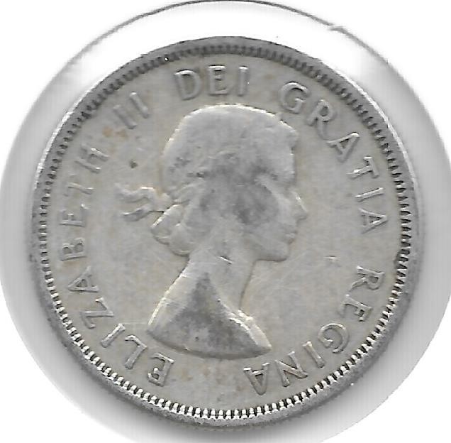 1960 CANADIAN 25 CENT QUARTER NICE (SILVER)