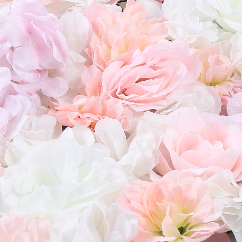 Artificial Flower Wall Panel Backdrop Wedding Party Venue Background Decor 8Pcs