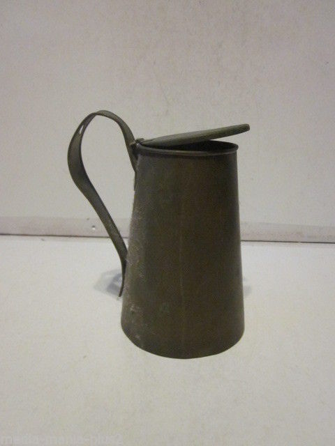 VINTAGE SOLID BRASS OLD FIREPLACE OIL HOLDER CONTAINER