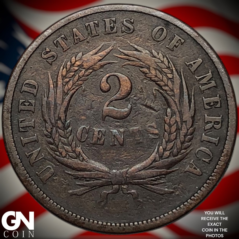 1864 2 Cent Piece Z5552