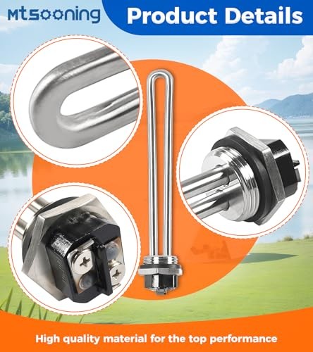 520900 RV Electric Hot Water Heater Element with Wrench Socket Replacement