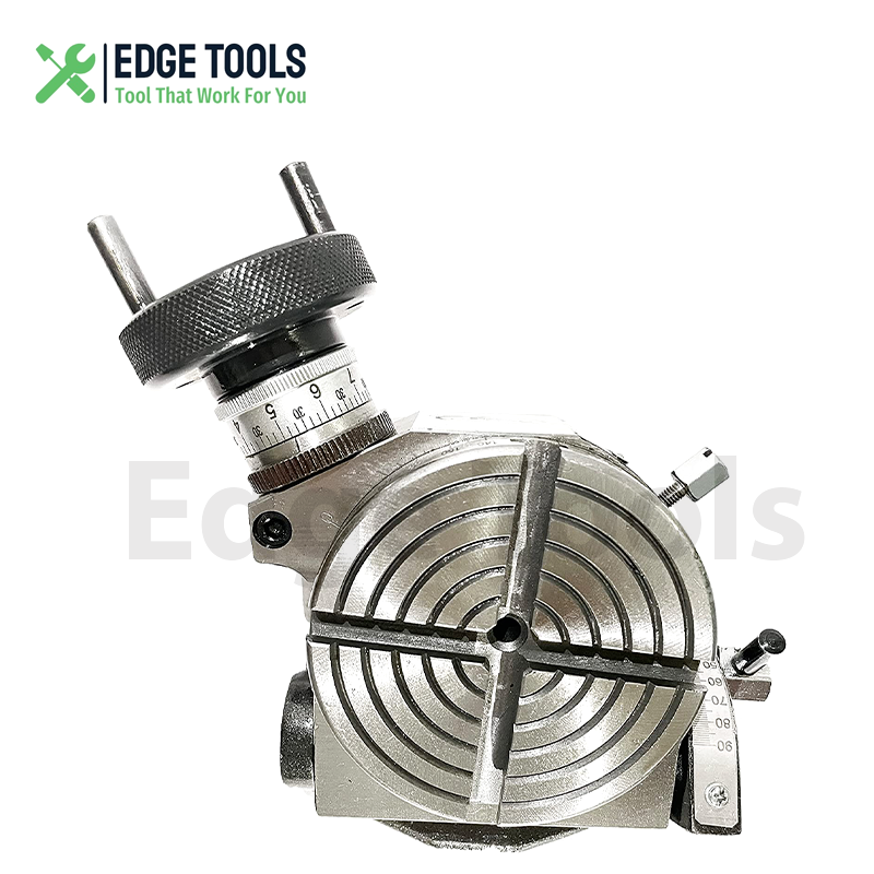 4"100mm Tilting Rotary Table With M6 Clamp Kit for Milling Machine USA EDGETOOLS