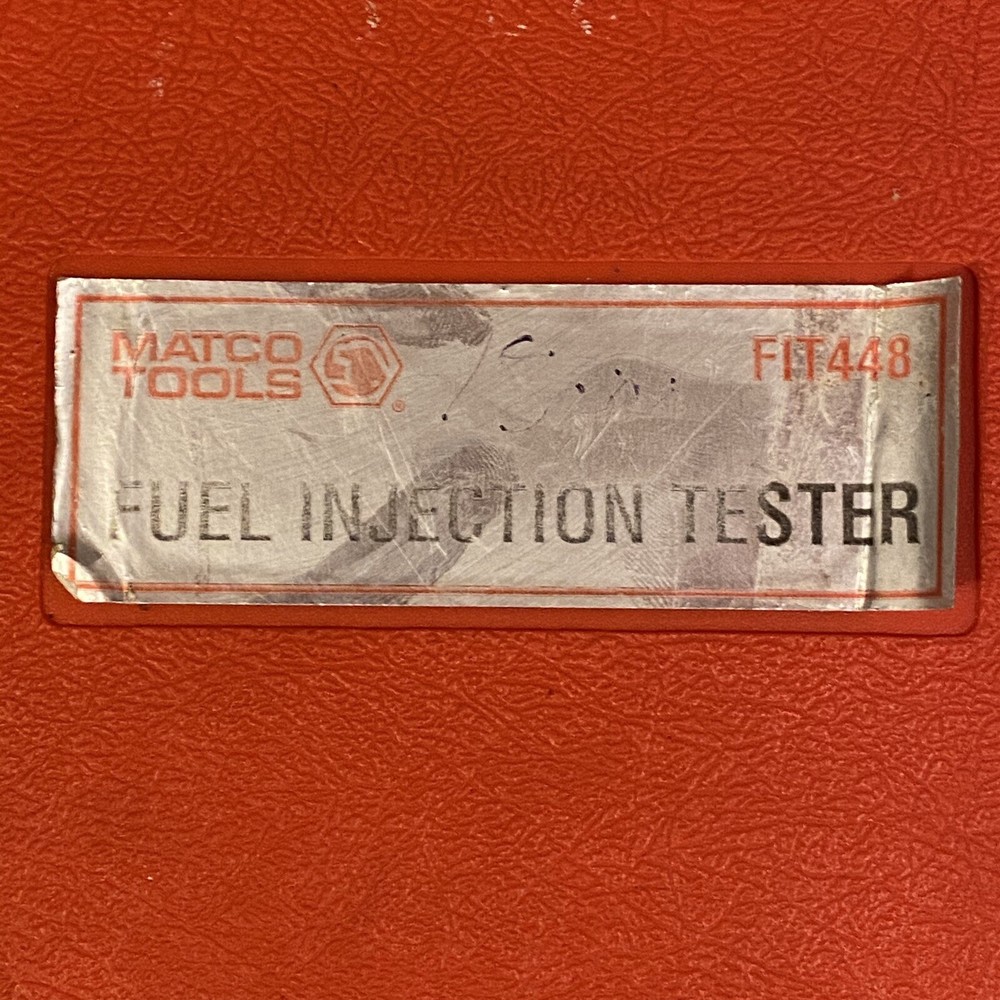 Matco Tools Model: FIT448 Fuel Pressure Test Tester Kit w Case