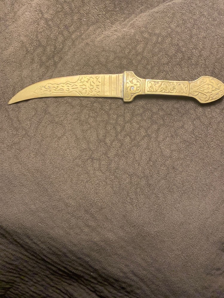 antique brass letter opener Dagger