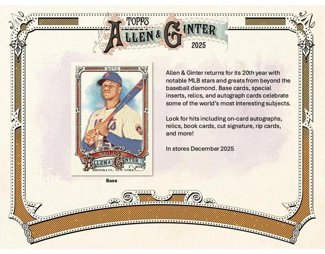 2025 Topps Allen & Ginter Baseball Blaster Box