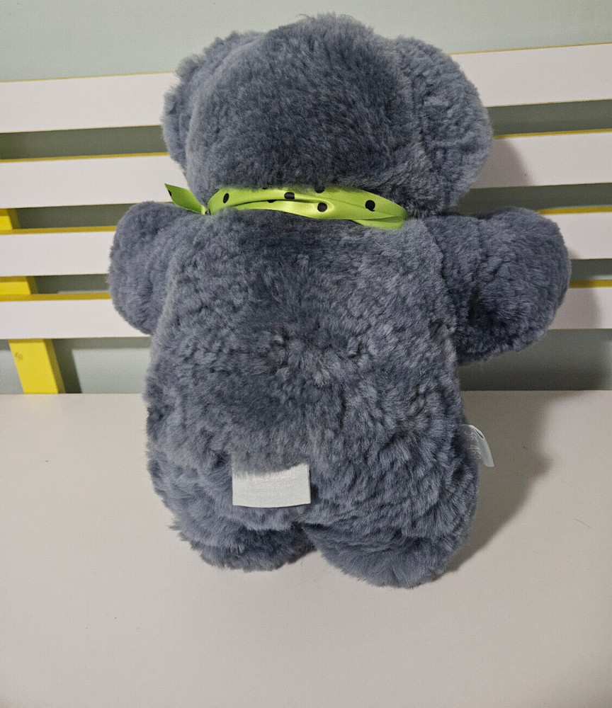 TAMBO TEDDY BEAR WOOL BEAR GREY 35CM AUSTRALIAN MADE 56/462