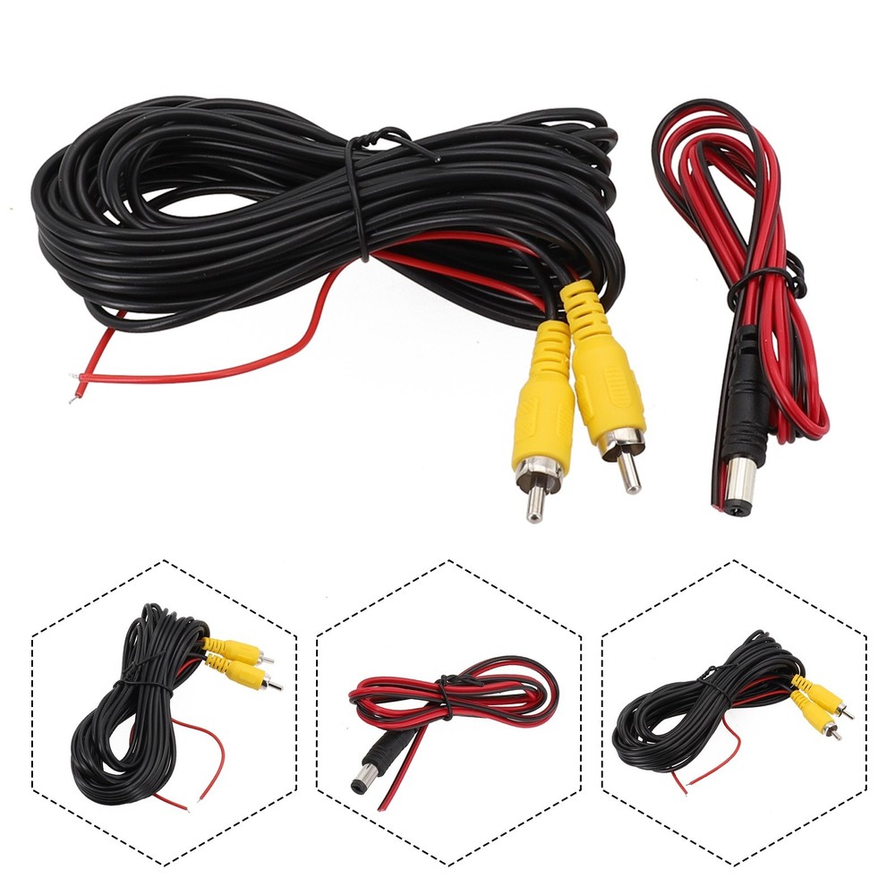 Car Video Extension Cable for Rear View Backup Camera & Detection Wire