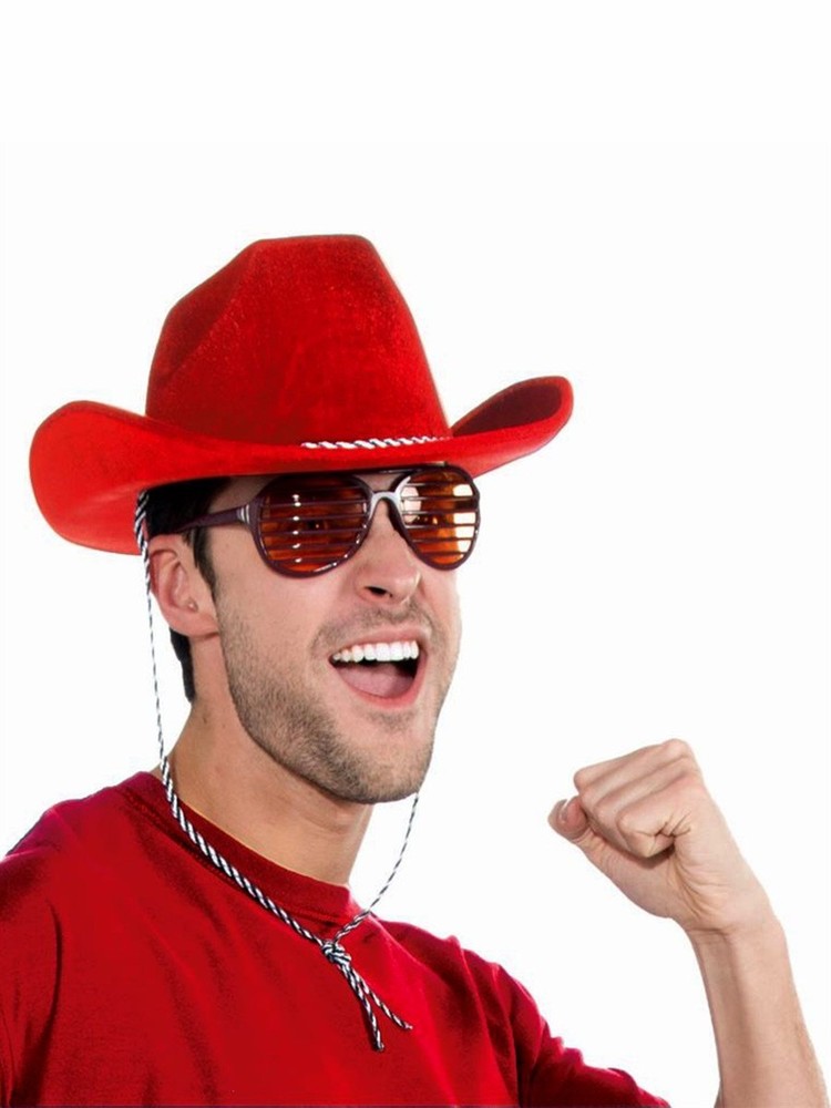 Rubie's - Deluxe Red Cowboy Hat