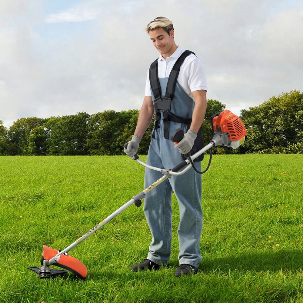 VEVOR Cordless String Trimmer Gas Powered Grass Trimmer Edger 17" 52 cc 2-Stroke