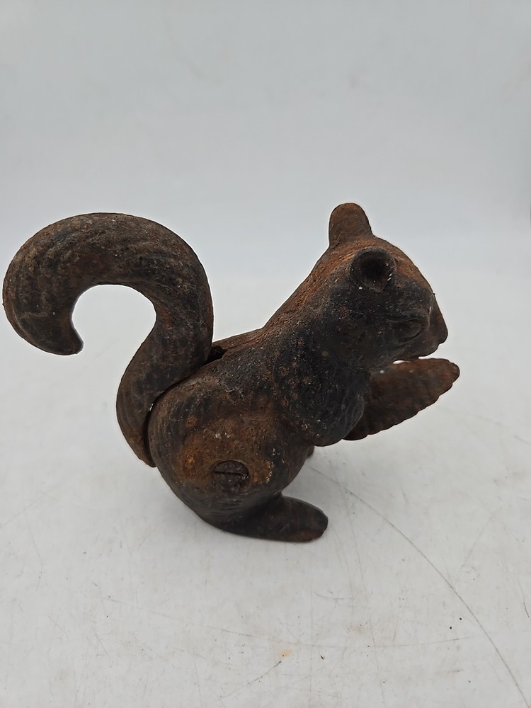Vintage Squirrel Nutcracker Cast Iron Metal