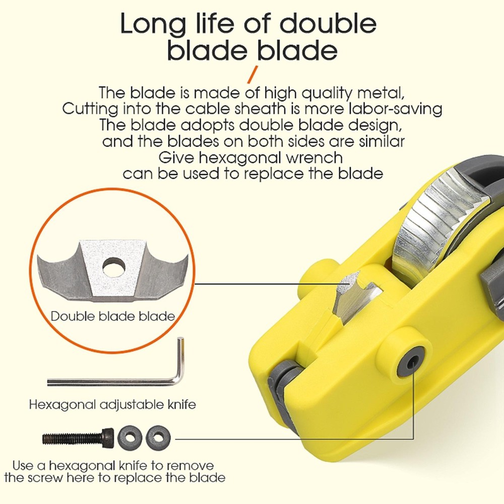 Fiber Optic Cable Stripping Knife KMS-K Longitudinal Cable Cutter Slitter D