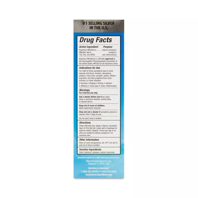 Sovereign First Aid Gel 2 oz