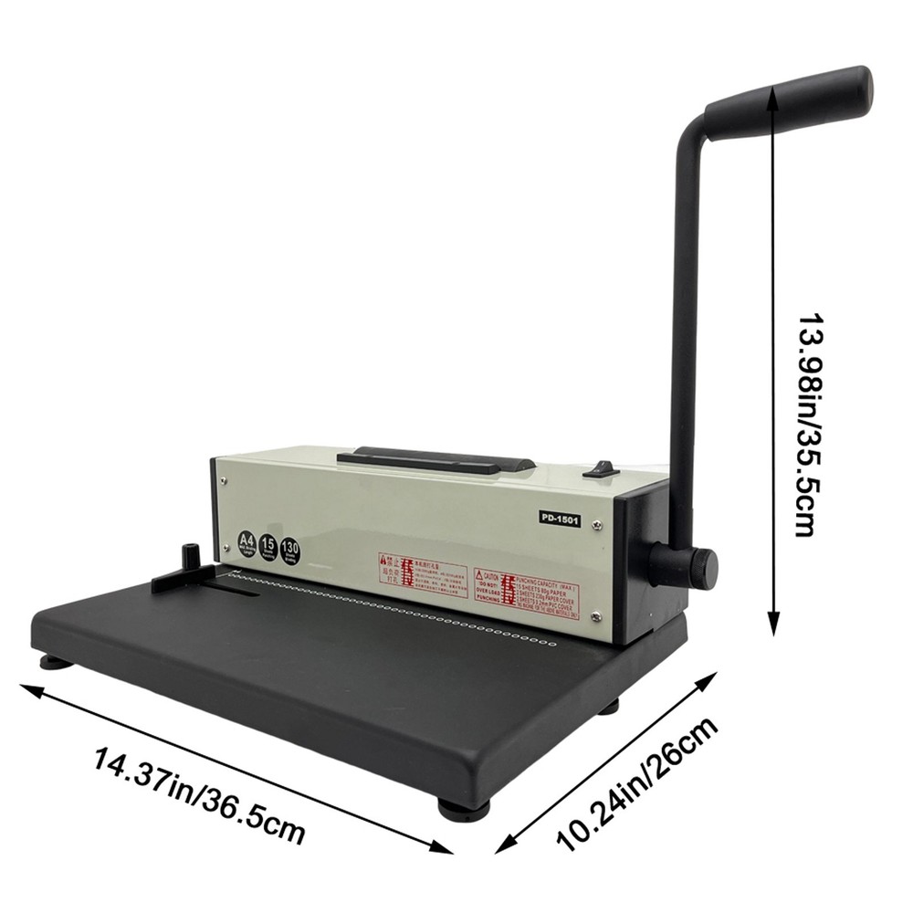 110V Electric Spirl Coil Binding Machine Desk Calendar Notebook Binding Machine