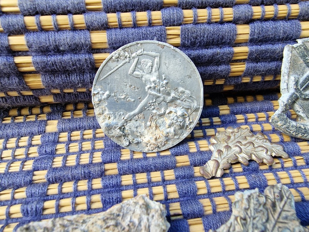 WW2 Original German Badges Front Item Relic.