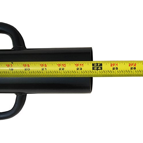 MTB Fence Post Driver with Handle 12LB Black Iron T Post Pounder Hand Post Ra...