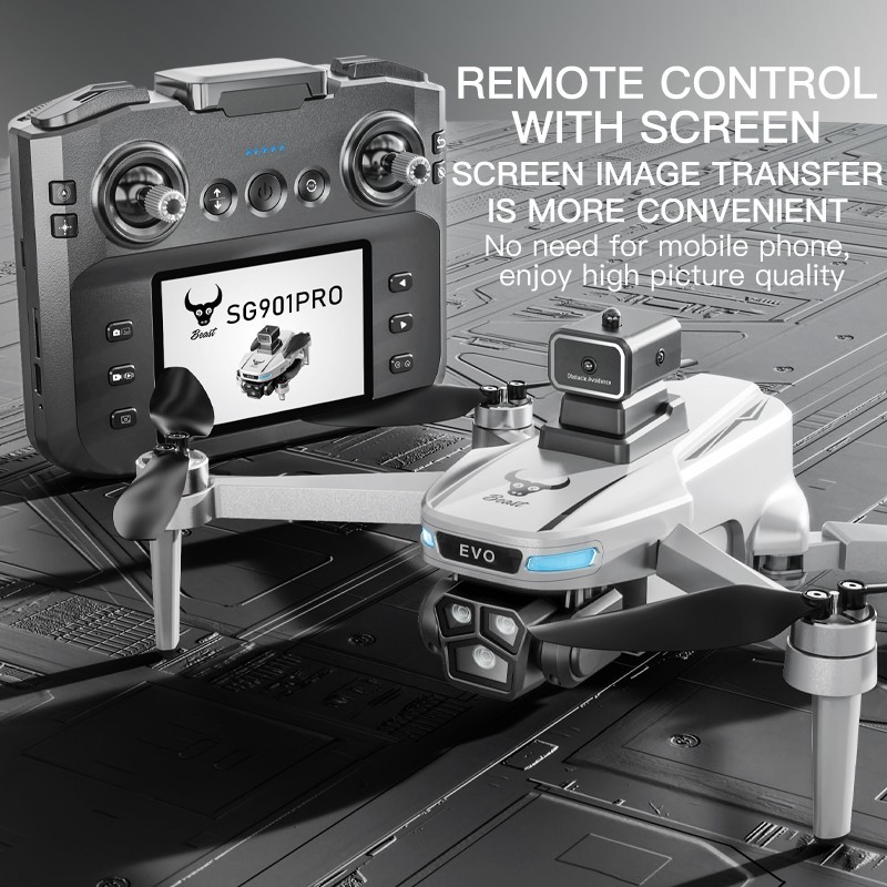 ZLL SG901 Pro Drone FPV 4K Camera 360° Obstacle Avoidance Foldable Quadcopter