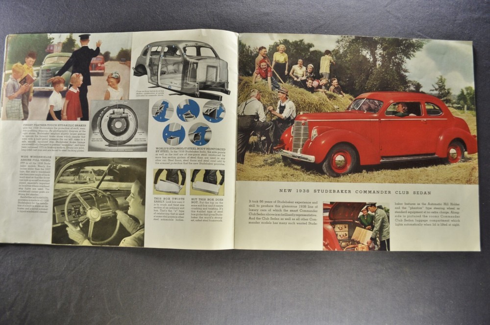 1938 Studebaker Catalog Brochure Commander President Sedan Coupe Nice Original