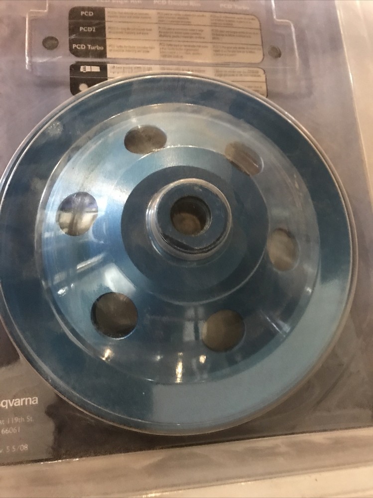 Husqvarna 7” PCD cup wheel fast coating removal