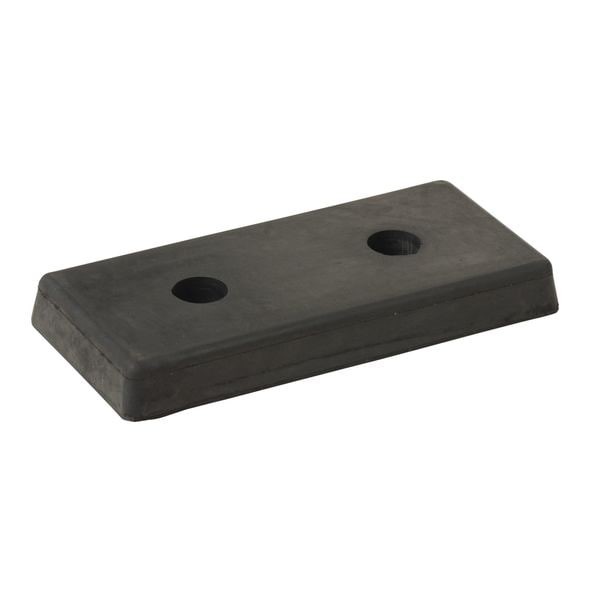 Vestil B-818 Dock Bumper, 8 In. D, Rubber, Rectangular