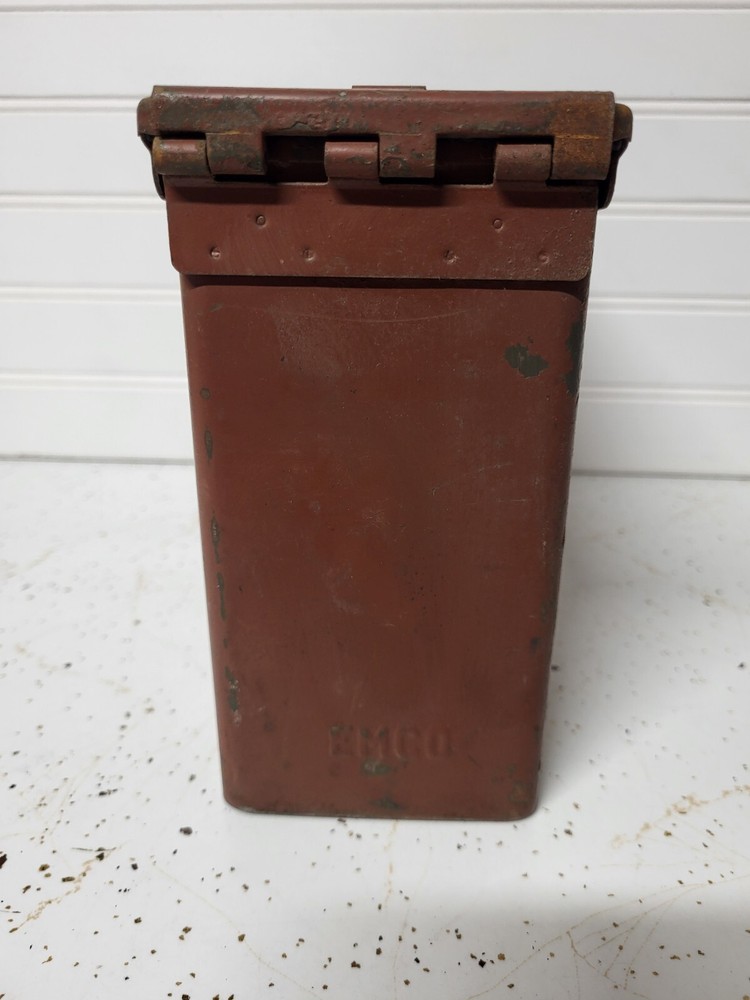 Emco Military Ammo Can Empty Red Box Military