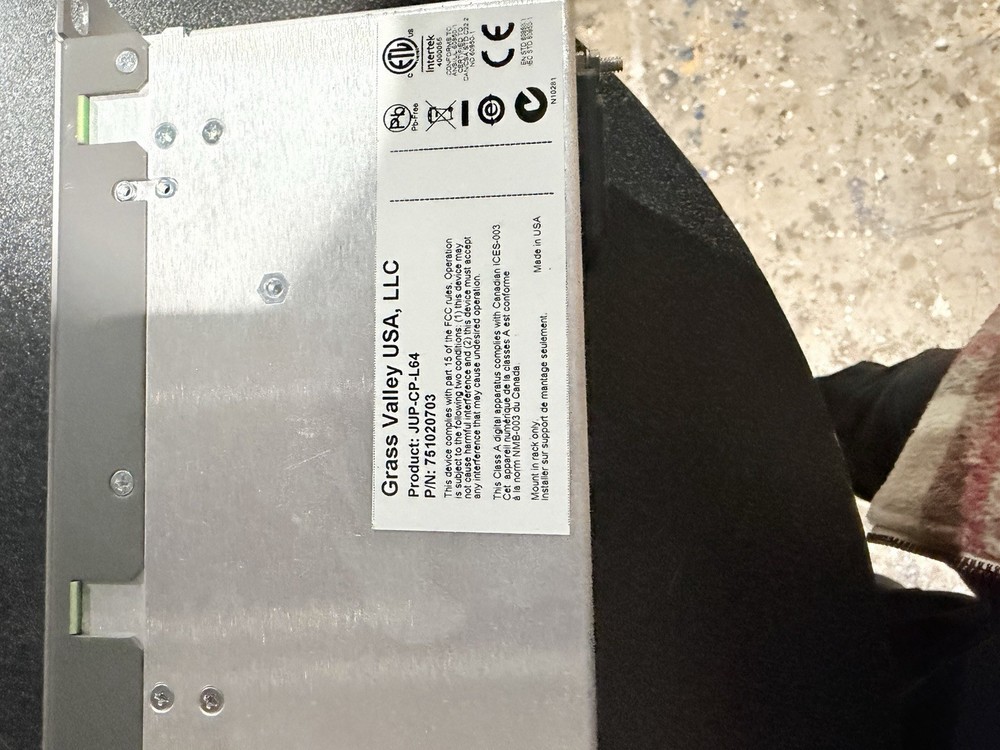 Grass Valley Jupiter L64 Control Panel Broadcast Router Control Panel UCP-CP-L64