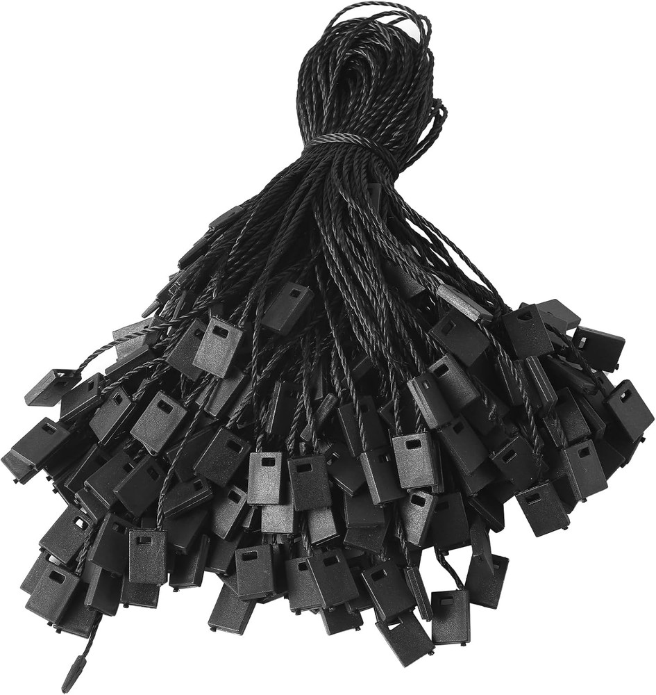1000 Pcs Nylon Hang Tag String Snap Lock Pin Loop Fastener Hook Ties Tag Strings