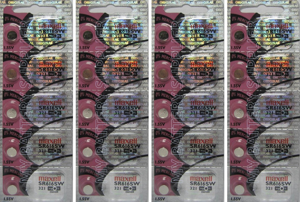 Maxell SR616SW Watch Batteries x 20