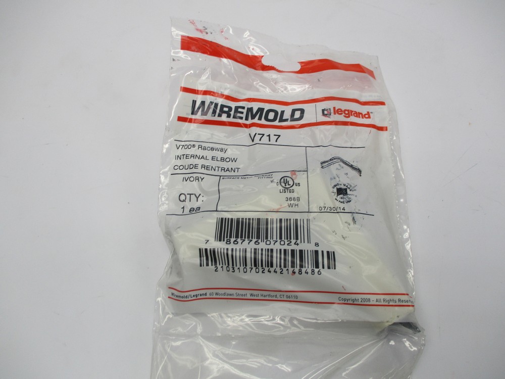 WIREMOLD V717 INTERNAL ELBOW NSMP