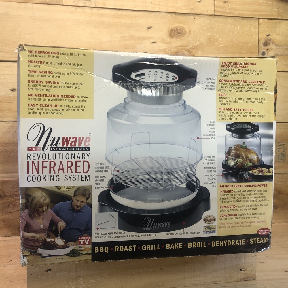 NUWAVE PRO INFRARED OVEN & EXTENDER RING, Never Used.