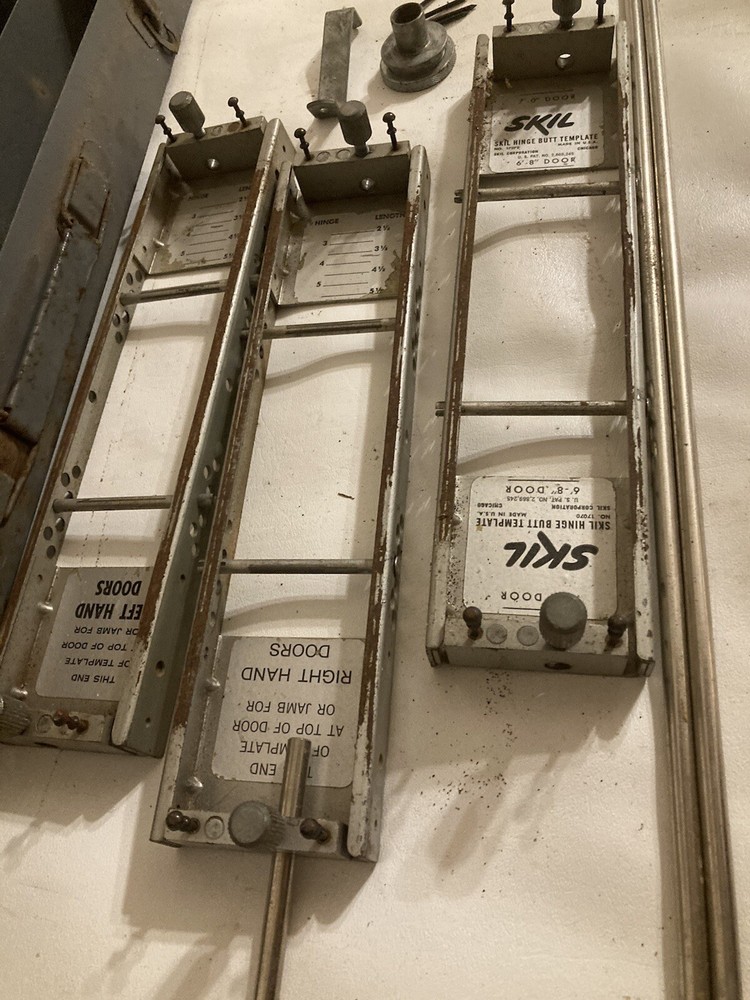 Vintage ￼Skill hinge-butt template kit, Model 17070