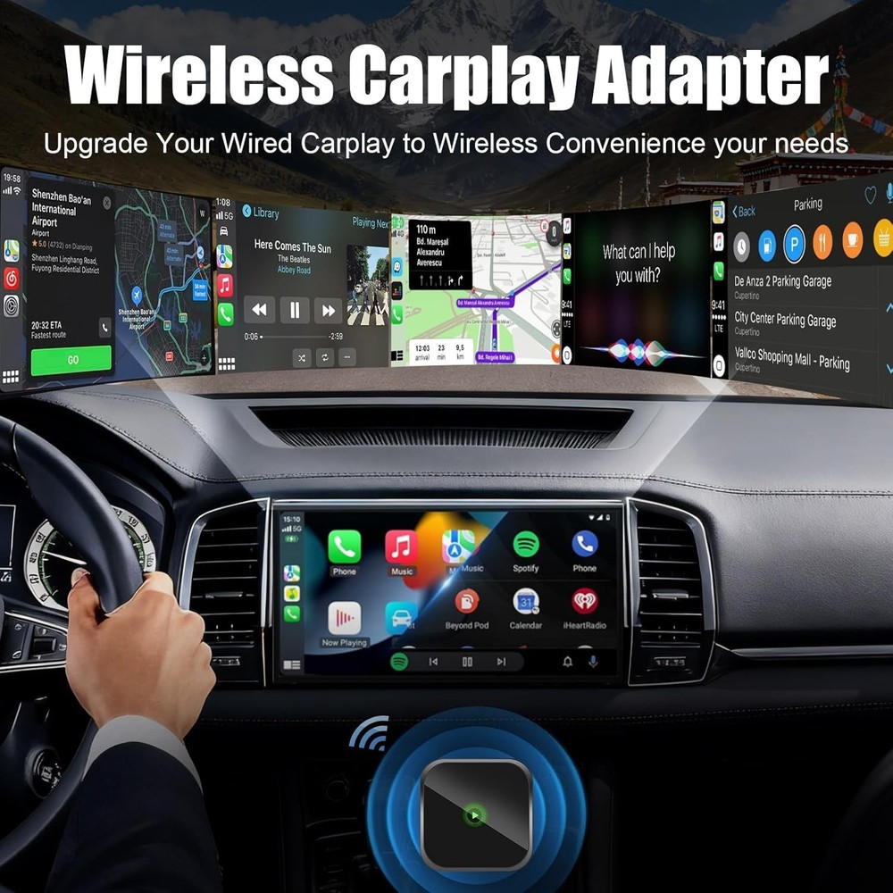 Wireless USB CarPlay Adapter Wireless Carplay Dongle For iPhone Apple Plug &Play