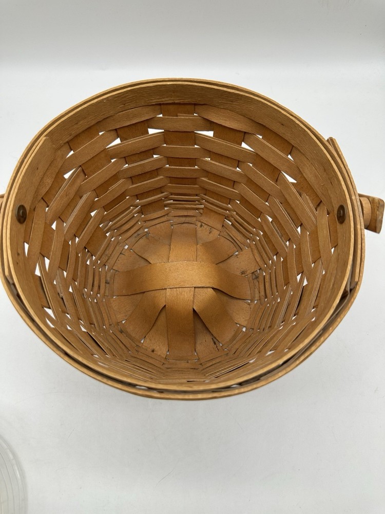 Longaberger 1995 Fruit Basket with Protector Single Handle