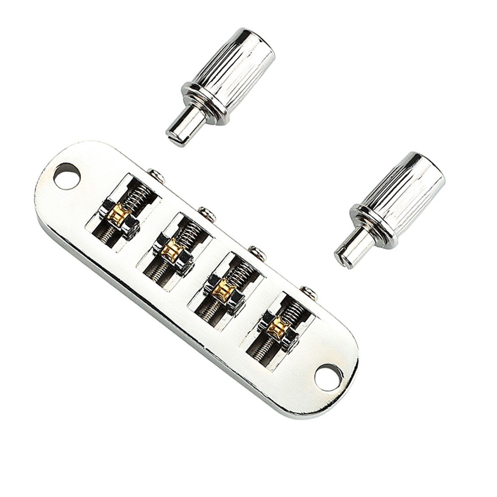 Roller Saddle Bridge Replacement Lightweight 4 String Guitar Bridge For Bass