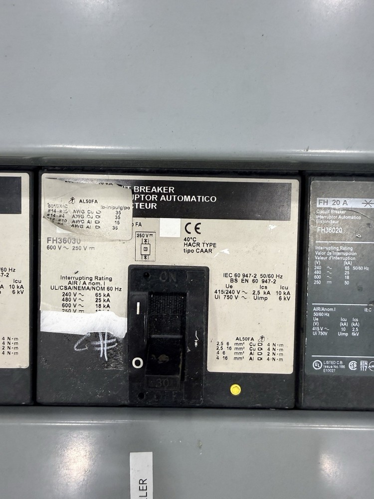 Square D I-Line Panelboard 400A 480V 3PH w/ Main Breaker + Multiple Breakers