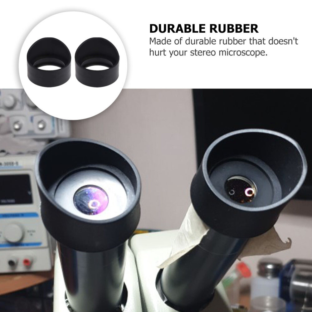2PCS Binocular Eyecups Microscope Eye Cups Eyepiece Shield Cup Eyepiece Guards