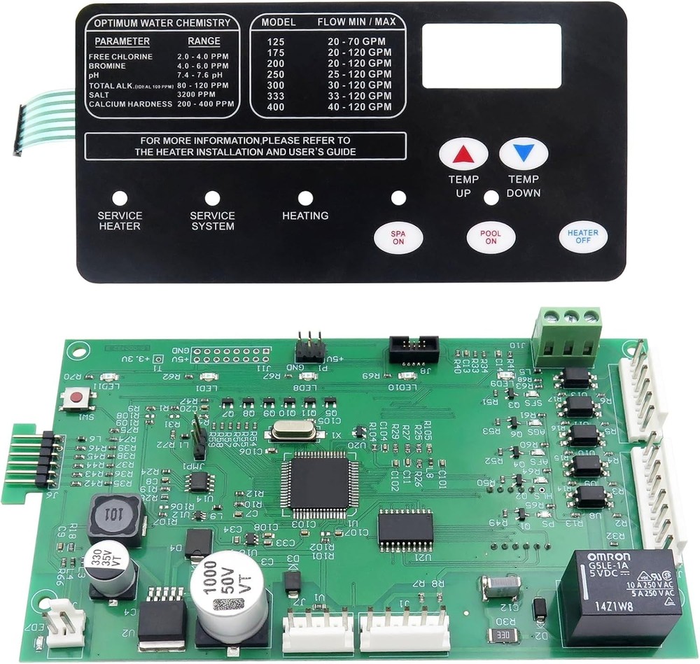 42002-0007S 461105 Control Board Kit with 472610Z Switch Pad for Pentair Pool
