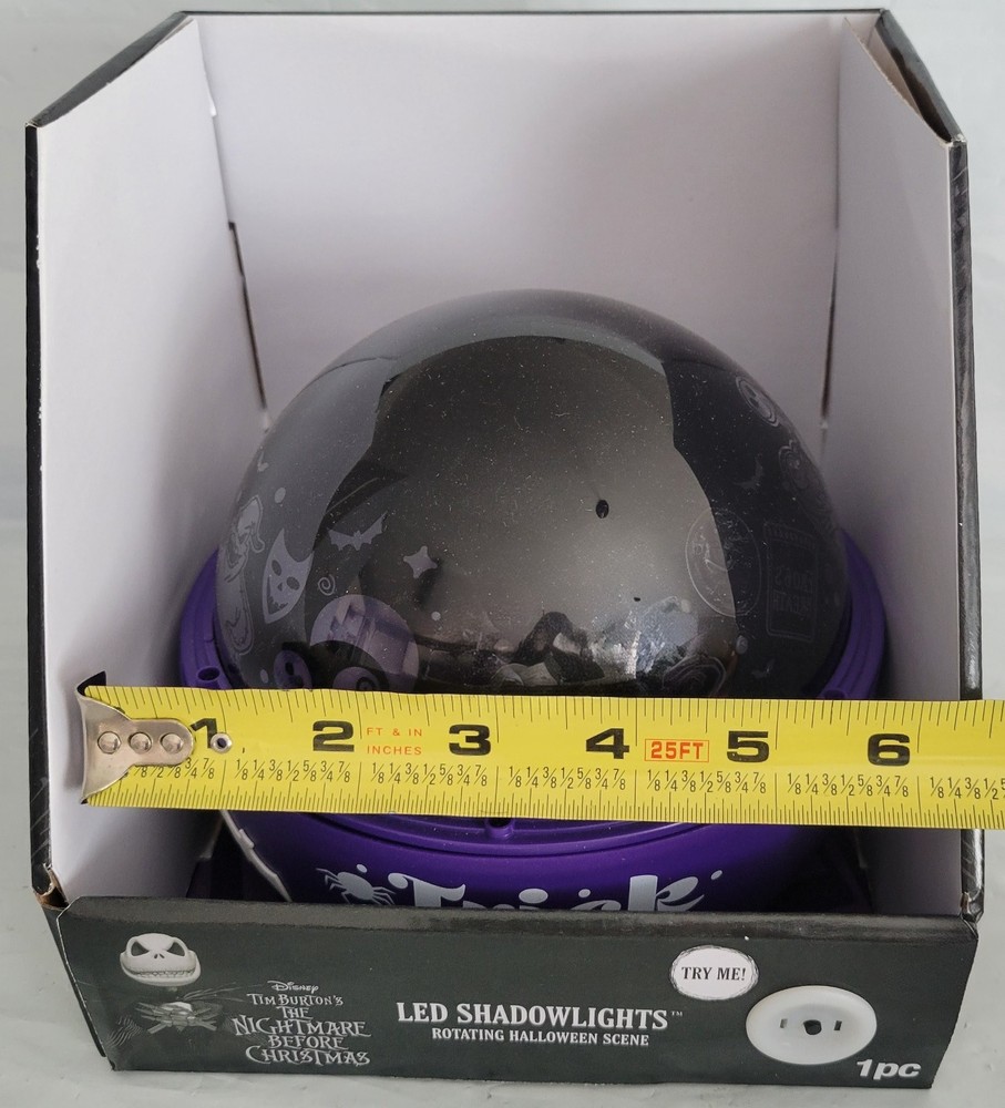 Nightmare Before Christmas Jack Dome Projector Tabletop Led Shadow Lights Purple