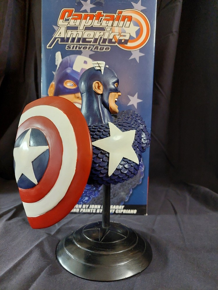 Captain America Silver Age Bust 2002 DYNAMIC FORCES Marvel #706/ 1400