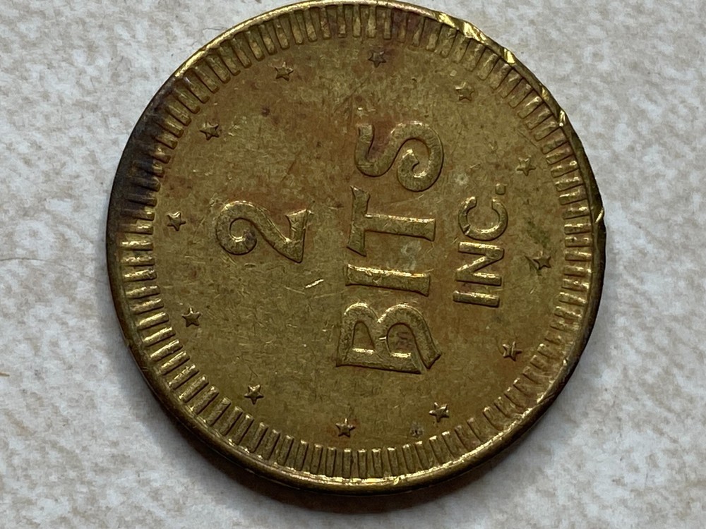 2 Bits Inc. Arcade Slot Amusement Token T7542