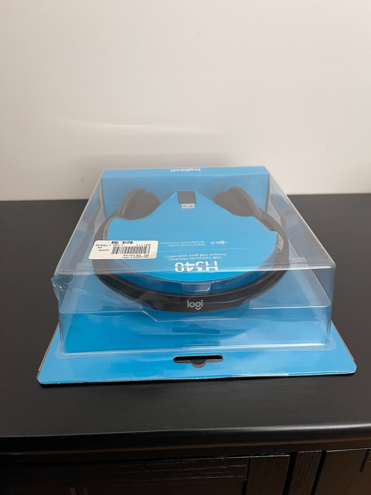 Logitech H340 USB Computer PC Headset Noise Canceling Microphone NEW IN BOX