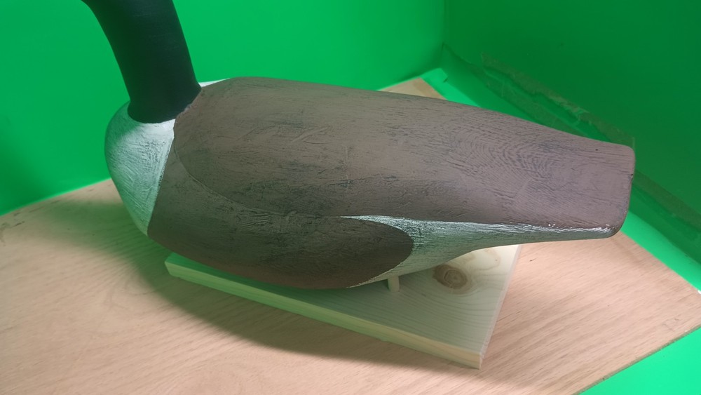 Canadian Goose Rigged Decoy/ Solid Wood